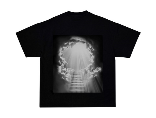 "Stairway" Black T-Shirt